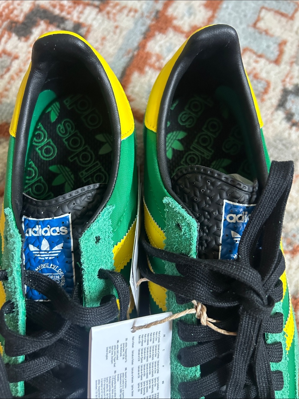 NWT Adidas SL 72 Green/Black/Yellow. Men’s 7 Women’s 8.5 EU 40 - Picture 7 of 8
